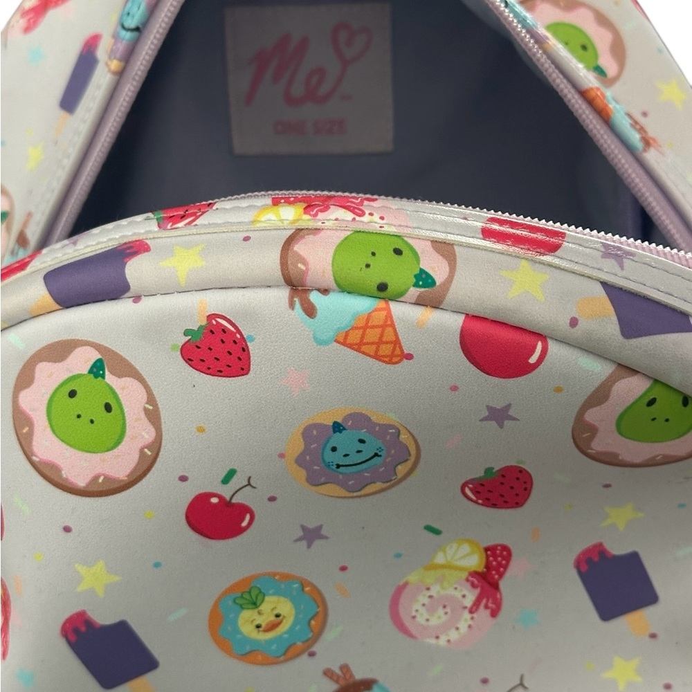 ME Makeover Essentials Cream and Pink Kids ice‎ Cream Donuts Sprinkles Backpack - Picture 3 of 12